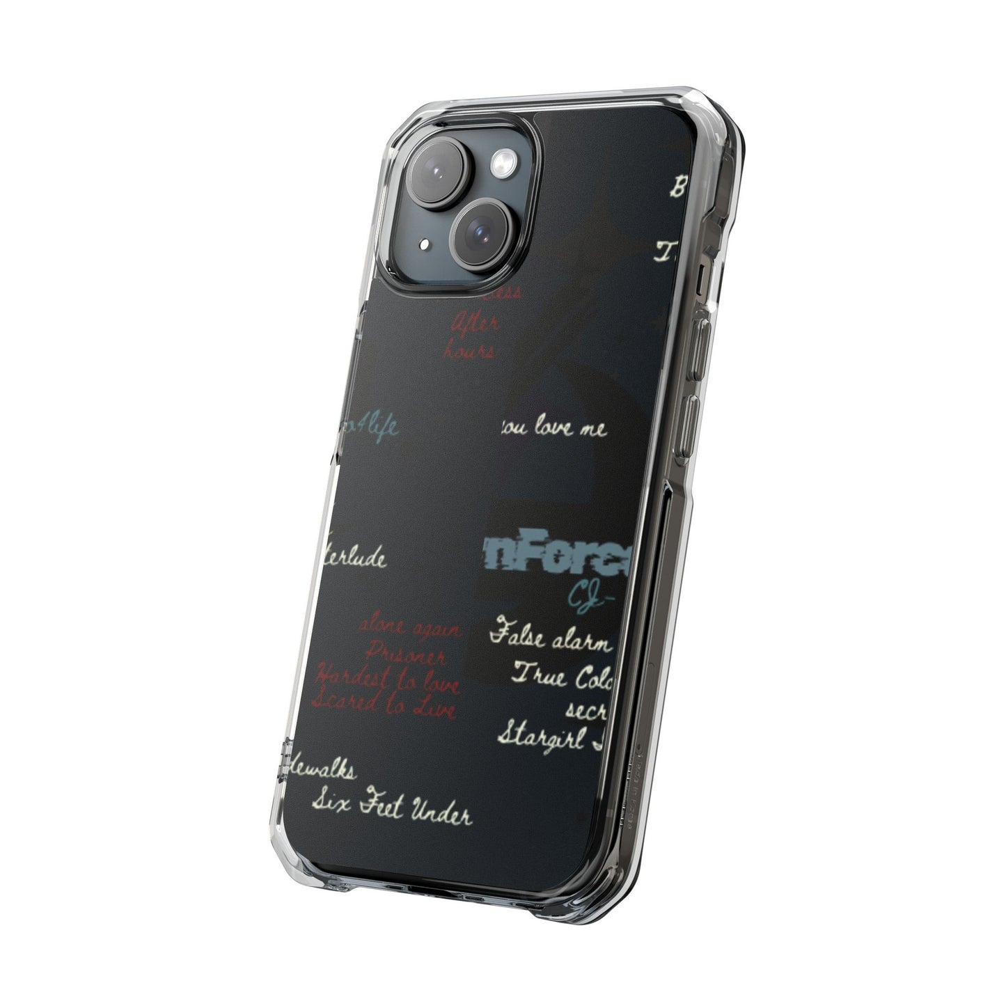 Magnetic Clear Impact Cases with Inspirational Quotes, Phone Case, Custom Phone Cover, Gift for Friends, Unique Technology Accessory